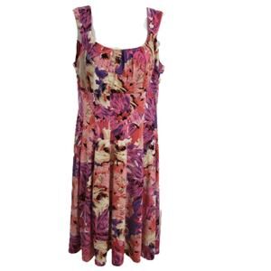 London Style Floral Empire Waist Dress